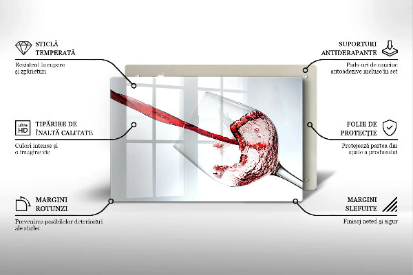 Tábua cozinha Vinho tinto