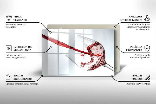 Tábua cozinha Vinho tinto