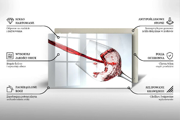Tábua cozinha Vinho tinto