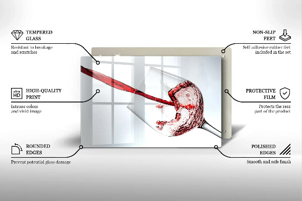 Tábua cozinha Vinho tinto