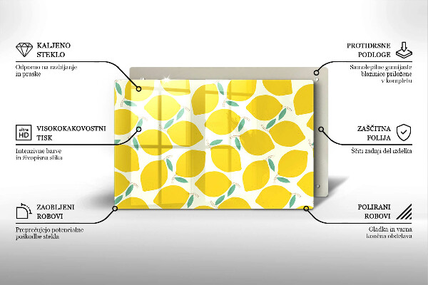 Tábua para cozinha Limões de desenho animado