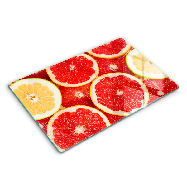 Tábua de vidro Fatias de toranja