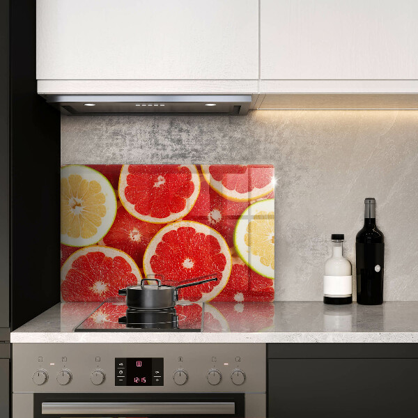 Tábua de vidro Fatias de toranja