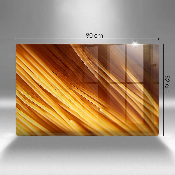 Tábua de cortar de vidro Macarrão espaguete