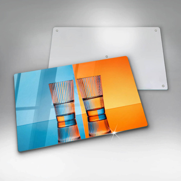 Tábua de cortar Dois copos de água