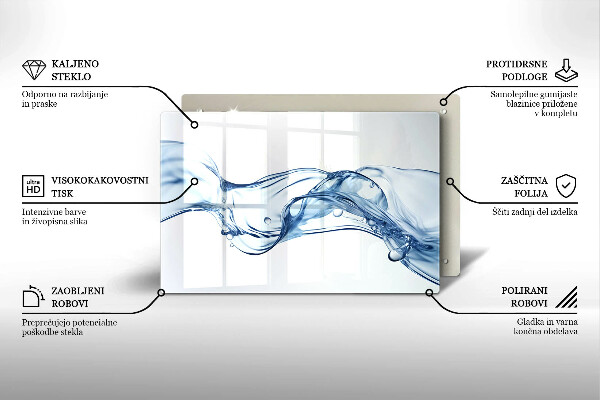 Tábua para corte Água cristalina