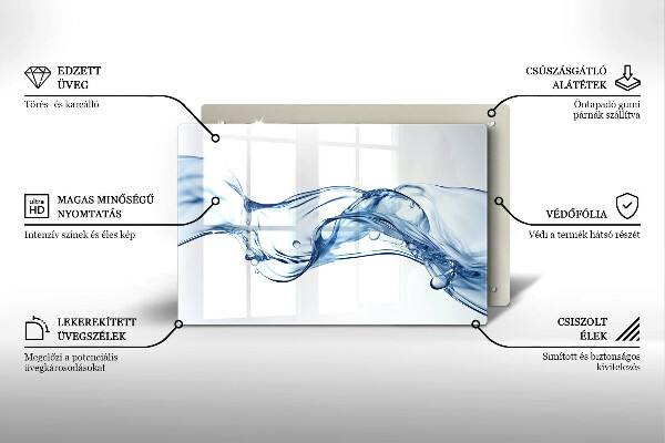 Tábua para corte Água cristalina
