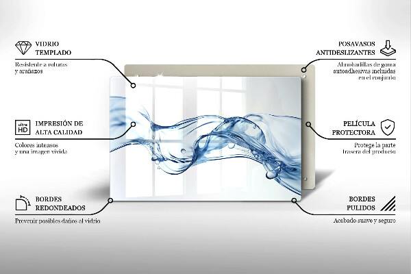 Tábua para corte Água cristalina