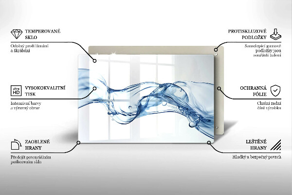 Tábua para corte Água cristalina