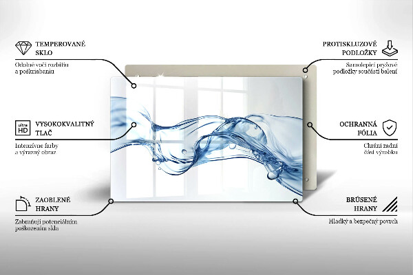 Tábua para corte Água cristalina