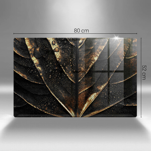 Tábua de vidro Folha de ouro