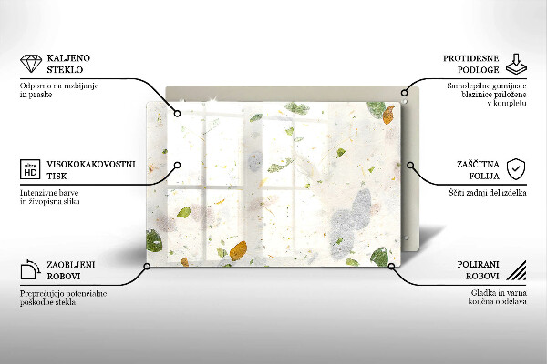 Tábua de cortar alimentos Folhas caindo