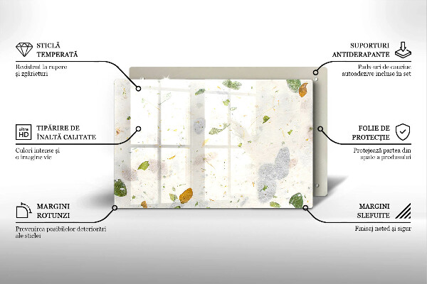Tábua de cortar alimentos Folhas caindo