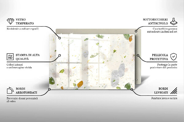 Tábua de cortar alimentos Folhas caindo