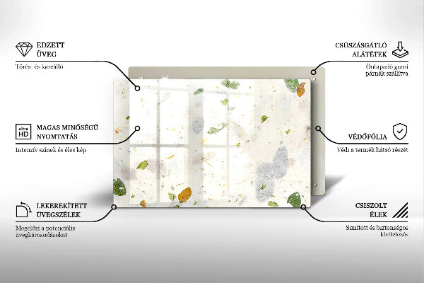 Tábua de cortar alimentos Folhas caindo