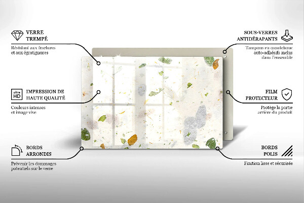 Tábua de cortar alimentos Folhas caindo