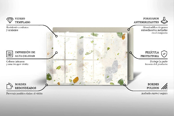 Tábua de cortar alimentos Folhas caindo