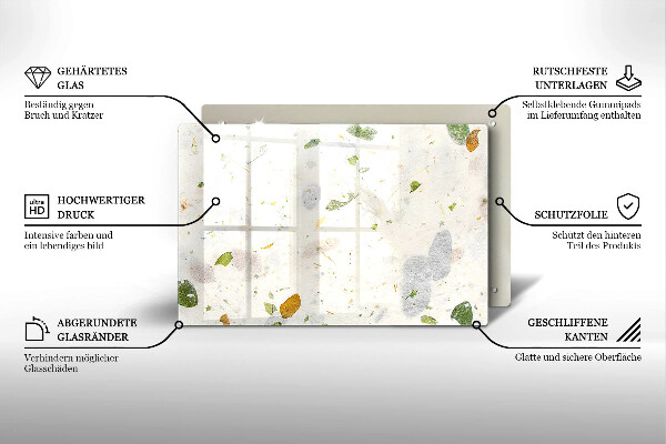 Tábua de cortar alimentos Folhas caindo