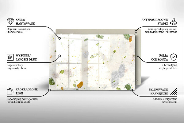 Tábua de cortar alimentos Folhas caindo