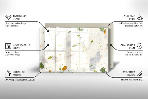 Tábua de cortar alimentos Folhas caindo
