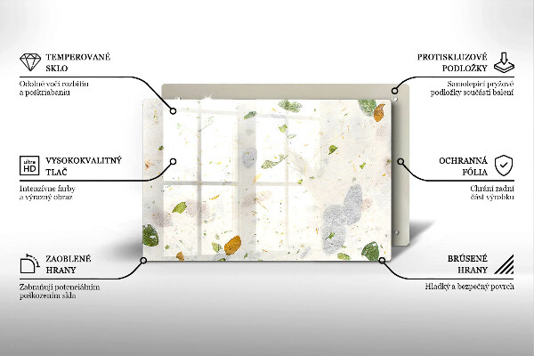 Tábua de cortar alimentos Folhas caindo