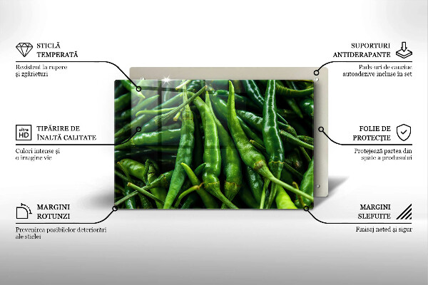 Tábua corte vagens de ervilha