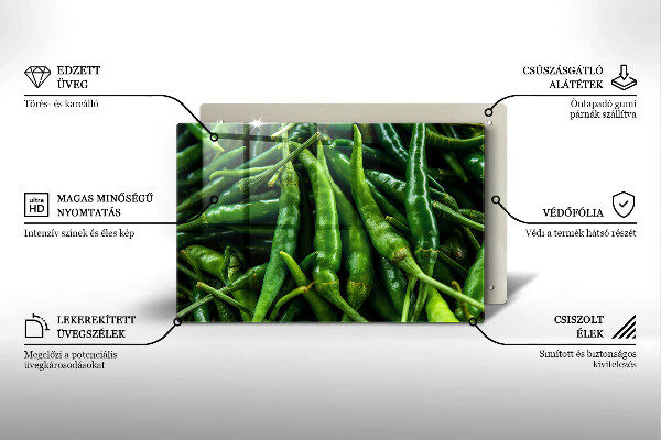 Tábua corte vagens de ervilha