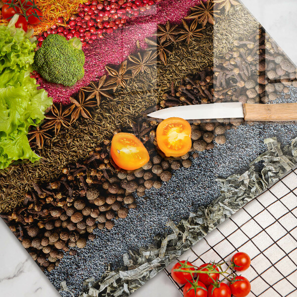Tábua para cozinha Especiarias coloridas