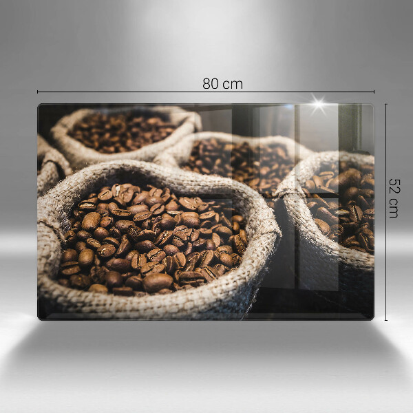 Tábua de cortar alimentos Sacos de grãos de café