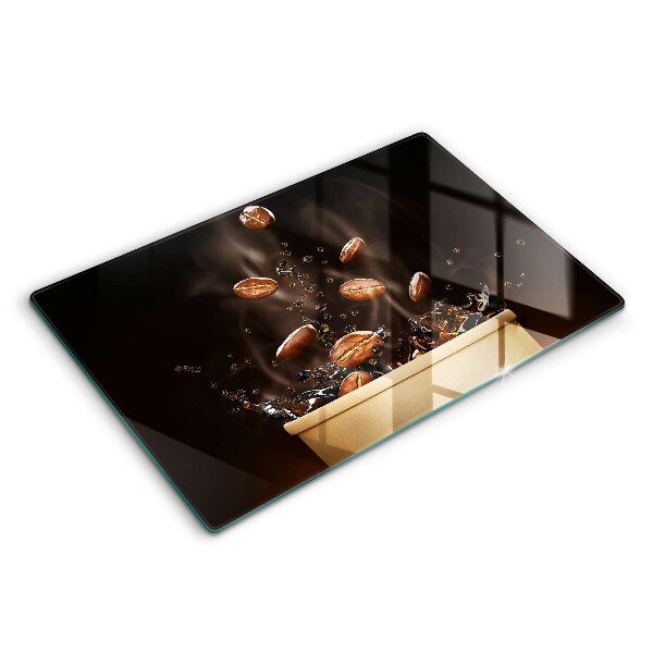Tábua para corte Grãos de café quentes