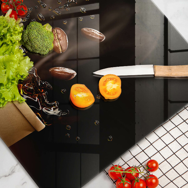 Tábua para corte Grãos de café quentes