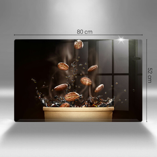 Tábua para corte Grãos de café quentes