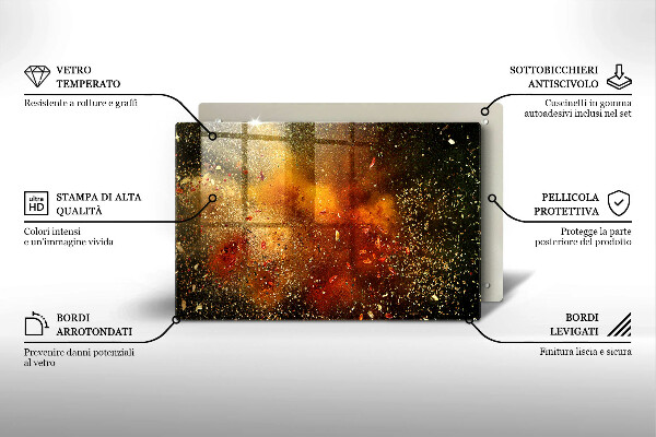 Tábua de corte Especiarias coloridas
