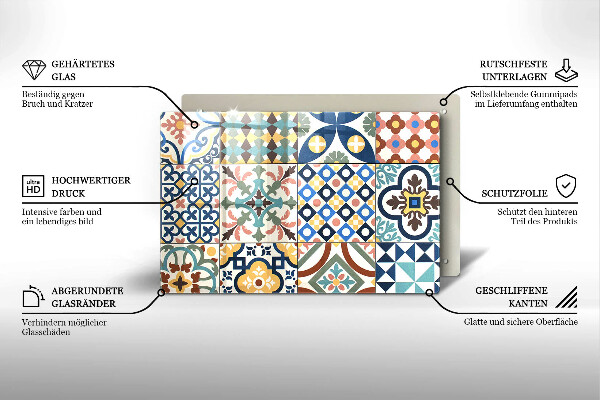 Tábua de cortar Azulejos decorativos