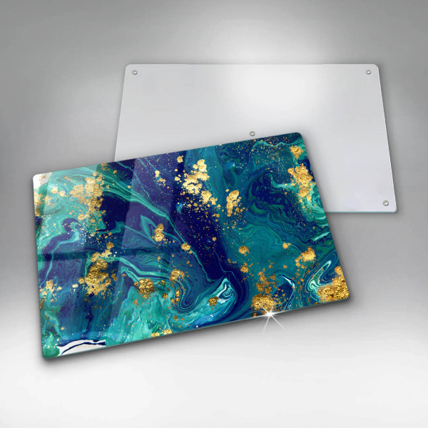 Tábua corte Abstração com ouro