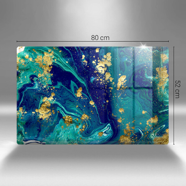 Tábua corte Abstração com ouro