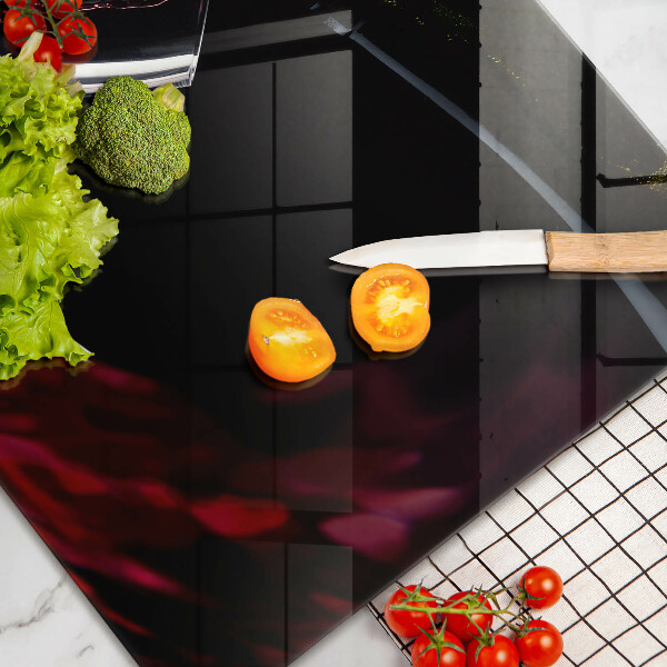 Tábua de vidro Um copo de vinho tinto