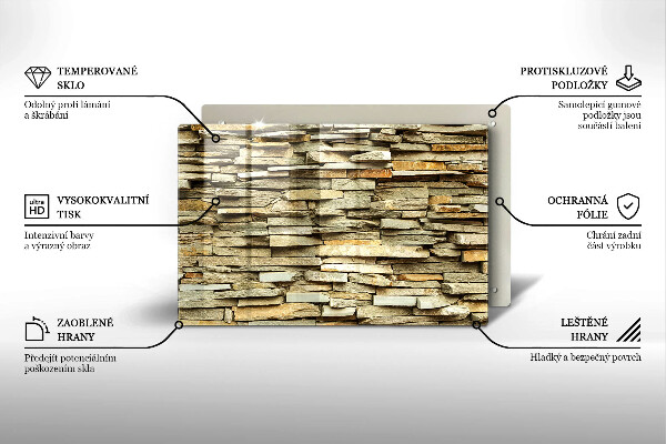 Tábua cozinha Pedras decorativas
