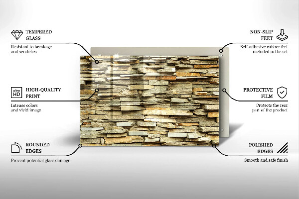 Tábua cozinha Pedras decorativas