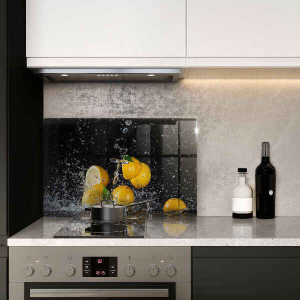 Tábua de vidro Fruta limão suculenta