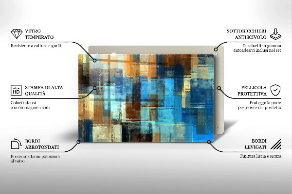 Tábua de corte Fundo pintado