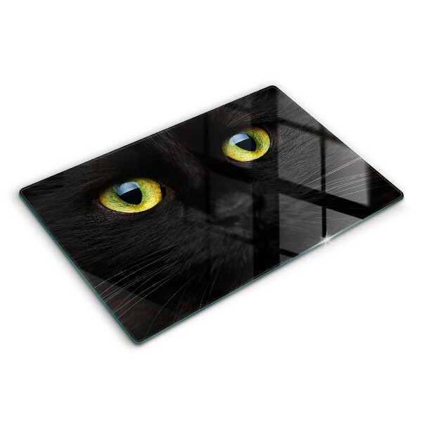 Tábua de corte de vidro Olhos de gato de animais