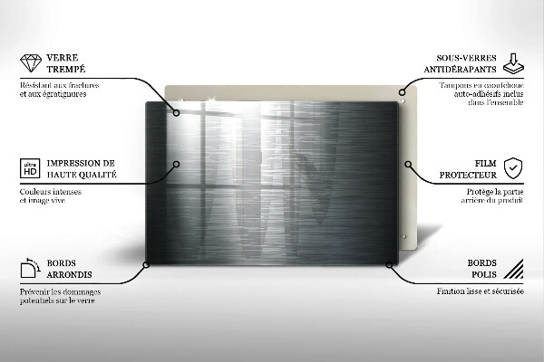 Tábua corte Textura metálica