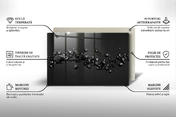 Tábua de cortar alimentos Formas abstratas 3D