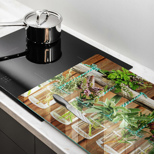 Tábua para corte Plantas de ervas vintage