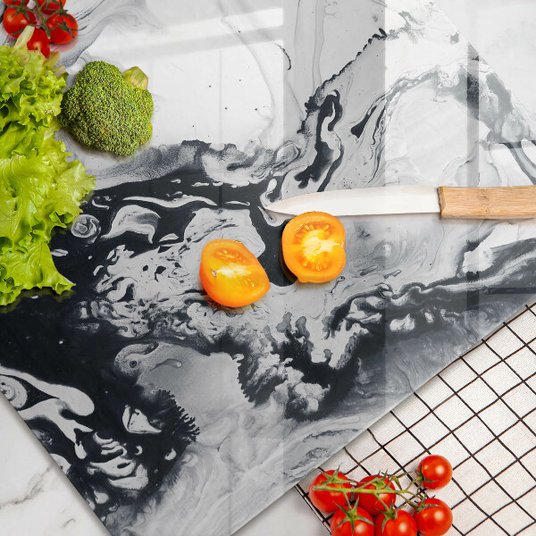 Tábua de cortar alimentos Abstração de tinta