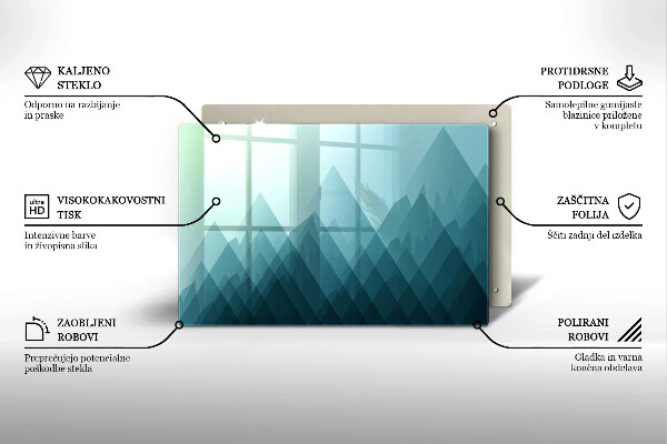 Tábua para cozinha Montanhas abstratas