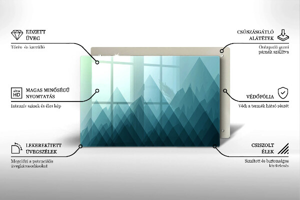 Tábua para cozinha Montanhas abstratas