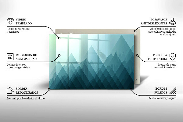 Tábua para cozinha Montanhas abstratas