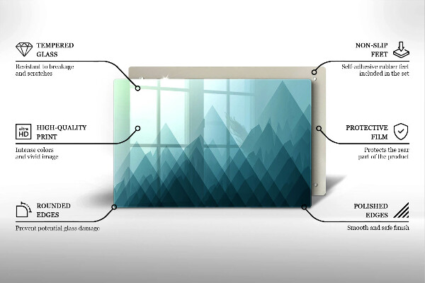 Tábua para cozinha Montanhas abstratas